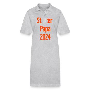 Proud Dad 2024 – for new fathers - Stanley/Stella PAIGER Organic Women’s Polo Dress - black - Front