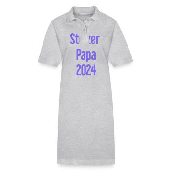 Proud Dad 2024 – for new fathers - Stanley/Stella PAIGER Organic Women’s Polo Dress - black - Front