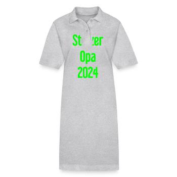 Proud Grandpa 2024 – Perfect for New Grandpa - Stanley/Stella PAIGER Organic Women’s Polo Dress - black - Front