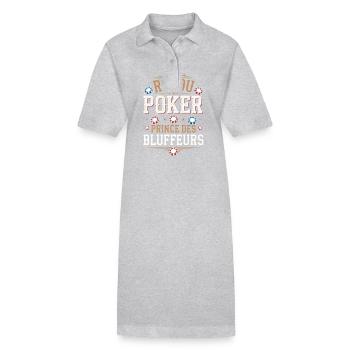 Roi du poker, prince des bluffeurs - Robe polo bio PAIGER Stanley/Stella Femme - noir - Devant