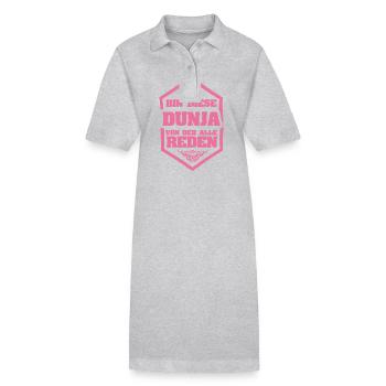 Rufname Dunja - Stanley/Stella Frauen Bio-Polokleid PAIGER - Schwarz - Vorne