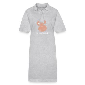 Orang Utan - Stanley/Stella Frauen Bio-Polokleid PAIGER - Schwarz - Vorne