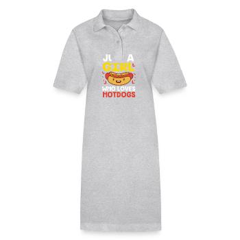 Hot Dog Imbiss - Stanley/Stella Frauen Bio-Polokleid PAIGER - Schwarz - Vorne