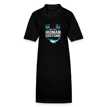 Narwal - Stanley/Stella Frauen Bio-Polokleid PAIGER - Schwarz - Vorne