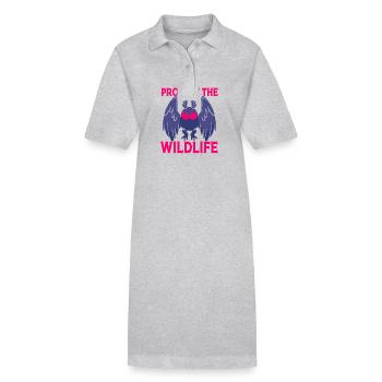 Mothman - Stanley/Stella PAIGER Organic Women’s Polo Dress - black - Front