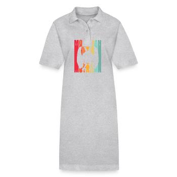 Mothman - Stanley/Stella PAIGER Organic Women’s Polo Dress - black - Front