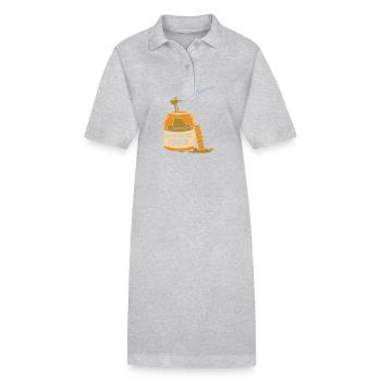 Pâte d’arachide - Robe polo bio PAIGER Stanley/Stella Femme - noir - Devant