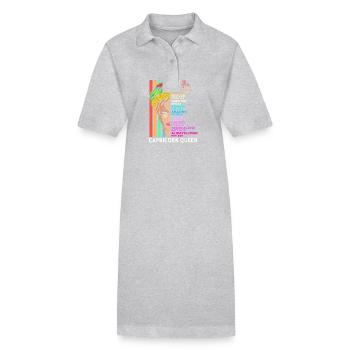 Zodiac sign Capricorn - Stanley/Stella PAIGER Organic Women’s Polo Dress - black - Front