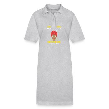 Zodiac sign Virgo - Stanley/Stella PAIGER Organic Women’s Polo Dress - black - Front