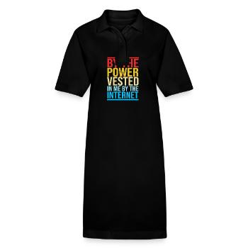 Pastor - Stanley/Stella PAIGER Organic Women’s Polo Dress - black - Front