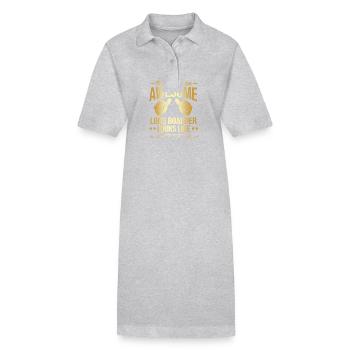 Longboard Longboarder Longboarding - Stanley/Stella PAIGER Organic Women’s Polo Dress - black - Front