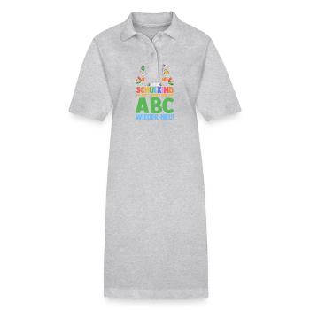 Parents School Child Primary School First Grade Enrollment - Stanley/Stella PAIGER Organic Women’s Polo Dress - black - Front