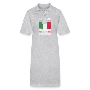 Italiens Italie - Robe polo bio PAIGER Stanley/Stella Femme - noir - Devant