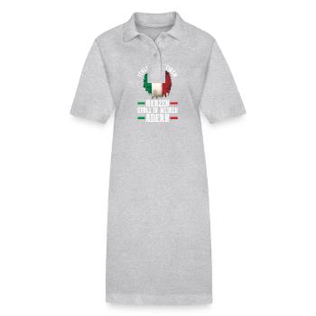 Italians Italy - Stanley/Stella PAIGER Organic Women’s Polo Dress - black - Front