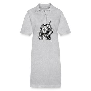 Chevaliers, Templiers, Moyen Âge - Robe polo bio PAIGER Stanley/Stella Femme - noir - Devant