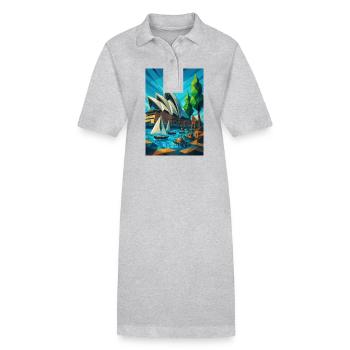 Sydney OPERA HOUSE – Architektur als Welle - Stanley/Stella Frauen Bio-Polokleid PAIGER - Schwarz - Vorne
