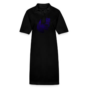 Geh und sündige nicht mehr – Inspirierendes Jesus-Design - Stanley/Stella Frauen Bio-Polokleid PAIGER - Schwarz - Vorne