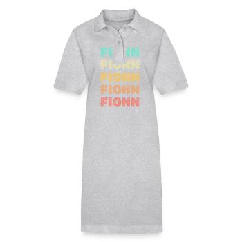 Cadeau pour Fionn - Robe polo bio PAIGER Stanley/Stella Femme - noir - Devant