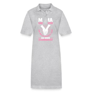 Maman et fille - Robe polo bio PAIGER Stanley/Stella Femme - noir - Devant