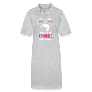 Softball Softball-Spieler Großmutter Oma - Stanley/Stella Frauen Bio-Polokleid PAIGER - Schwarz - Vorne