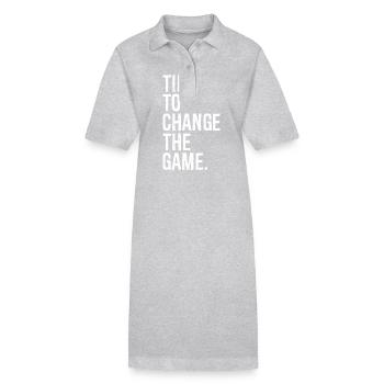 Il est temps de changer la donne - Robe polo bio PAIGER Stanley/Stella Femme - noir - Devant