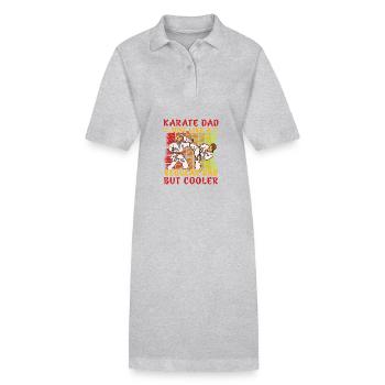 Karate Dad just like a Regular Dad but cooler - Stanley/Stella PAIGER Organic Women’s Polo Dress - black - Front