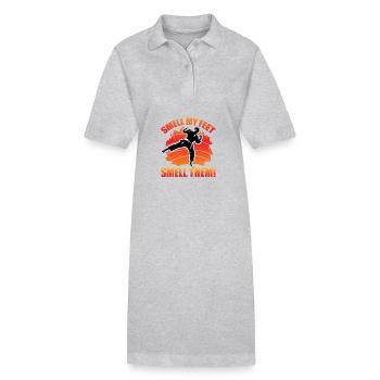 Rieche an meinen Füßen Rieche an ihnen - Stanley/Stella Frauen Bio-Polokleid PAIGER - Schwarz - Vorne