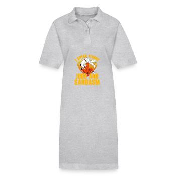 Ich spreche Judo und Sarkasmus - Stanley/Stella Frauen Bio-Polokleid PAIGER - Schwarz - Vorne