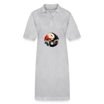 Yin Yang - Stanley/Stella Frauen Bio-Polokleid PAIGER - Schwarz - Vorne