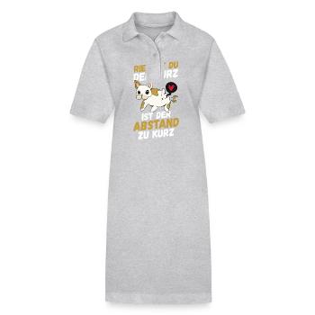 Si vous sentez l’odeur du pet, la distance est trop courte - Robe polo bio PAIGER Stanley/Stella Femme - noir - Devant