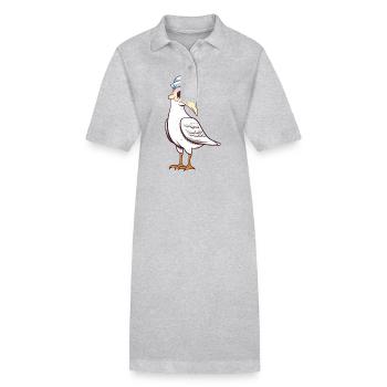 maritim Möwe Möwen Halloween Seefahrt - Stanley/Stella Frauen Bio-Polokleid PAIGER - Schwarz - Vorne