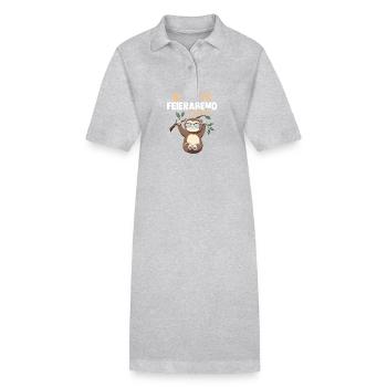 Paresseux Bernd - Robe polo bio PAIGER Stanley/Stella Femme - noir - Devant
