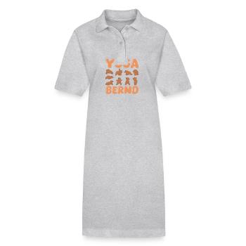 Yoga pour chat Bernd - Robe polo bio PAIGER Stanley/Stella Femme - noir - Devant