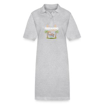 Sloth David - Stanley/Stella PAIGER Organic Women’s Polo Dress - black - Front