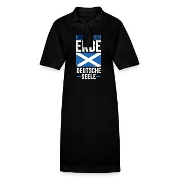 Scots Scottish German Scotland - Stanley/Stella PAIGER Organic Women’s Polo Dress - black - Front