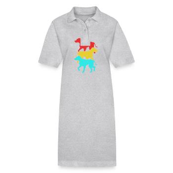 Rhodésian Ridgeback - Robe polo bio PAIGER Stanley/Stella Femme - noir - Devant