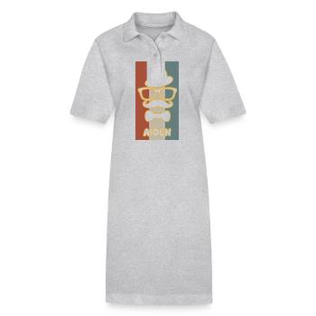 Name: Aiden - Stanley/Stella PAIGER Organic Women’s Polo Dress - black - Front