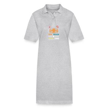 Ambiance estivale de la mer du Nord - Robe polo bio PAIGER Stanley/Stella Femme - noir - Devant