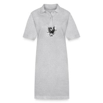 Équipe sportive de football Hahn - Robe polo bio PAIGER Stanley/Stella Femme - noir - Devant