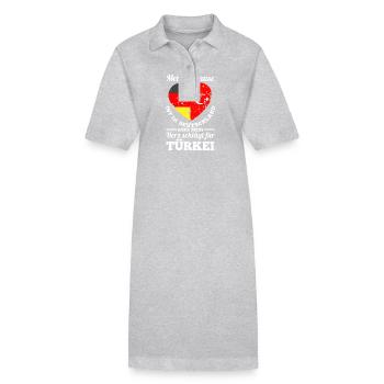 Turks Germany Turkey - Stanley/Stella PAIGER Organic Women’s Polo Dress - black - Front