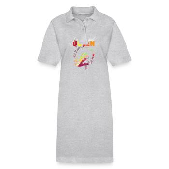 Sternzeichen Widder - Stanley/Stella Frauen Bio-Polokleid PAIGER - Schwarz - Vorne