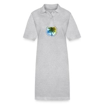 Vacances en Grèce - Robe polo bio PAIGER Stanley/Stella Femme - noir - Devant