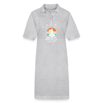 Sternzeichen Widder - Stanley/Stella Frauen Bio-Polokleid PAIGER - Schwarz - Vorne