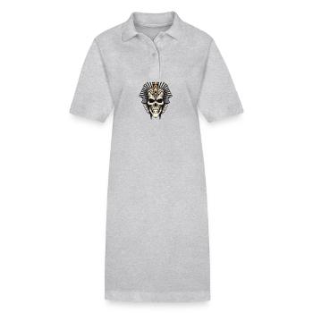 Pharao Totenkopf - Stanley/Stella Frauen Bio-Polokleid PAIGER - Schwarz - Vorne