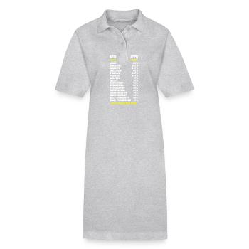Zodiac sign Libra - Stanley/Stella PAIGER Organic Women’s Polo Dress - black - Front