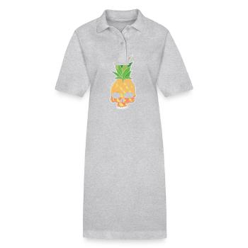 Ananas - Stanley/Stella Frauen Bio-Polokleid PAIGER - Schwarz - Vorne