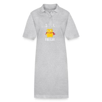 Holger - Robe polo bio PAIGER Stanley/Stella Femme - noir - Devant