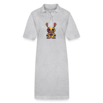 Lapin d’Halloween Animal - Robe polo bio PAIGER Stanley/Stella Femme - noir - Devant