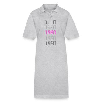 1991 - Stanley/Stella PAIGER Organic Women’s Polo Dress - black - Front