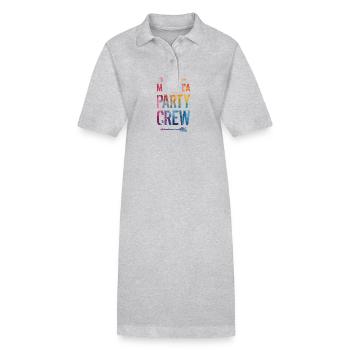 Mallorca Party Crew Spruch - Stanley/Stella Frauen Bio-Polokleid PAIGER - Schwarz - Vorne